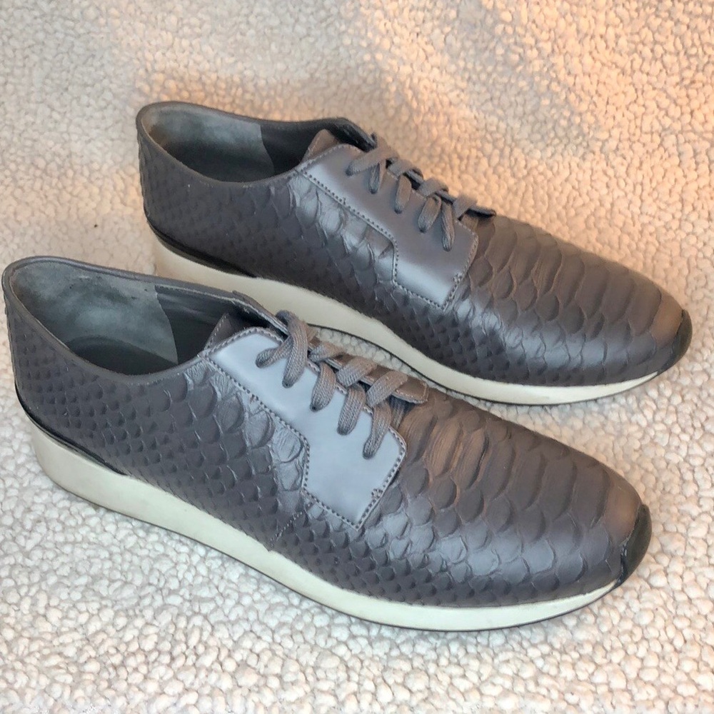 Vince Gray Rayner Python-Print Trainer Sneakers - image 4